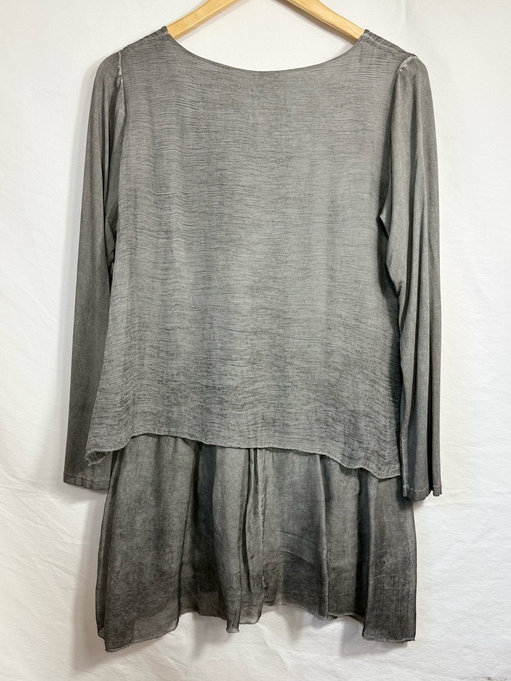 Femme Fatale layered Tunic Lagenlook/ Bohemian Art-to-Wear Made in Italy - Picture 4 of 6
